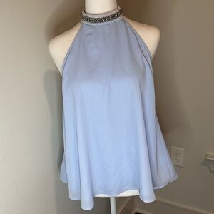 Light blue halter top